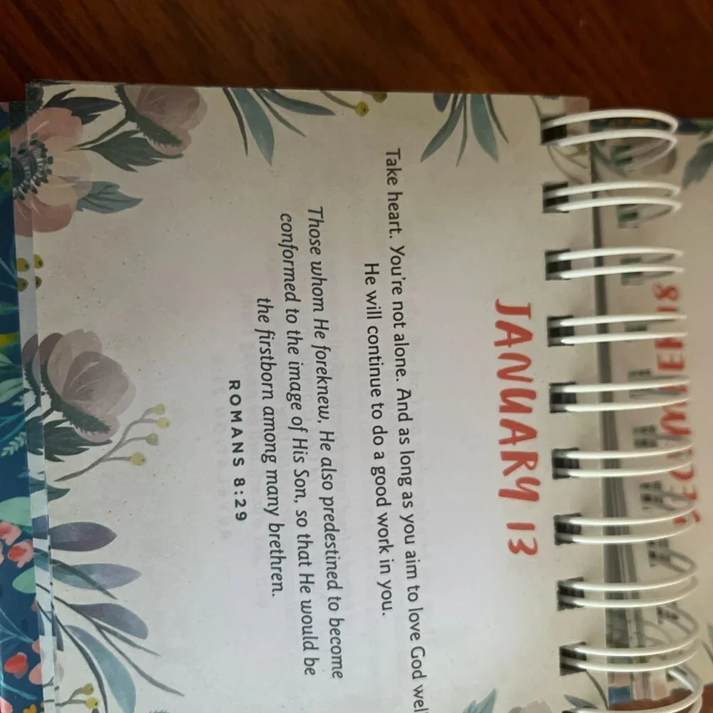 Daily Inspirational Calendar by Dayspring Daybrightener with Scripture Readings